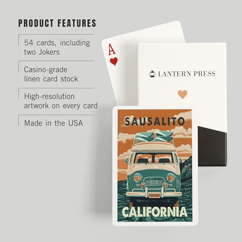 Baraja de cartas de poker Sausalito, 52 cartas miniatura 3