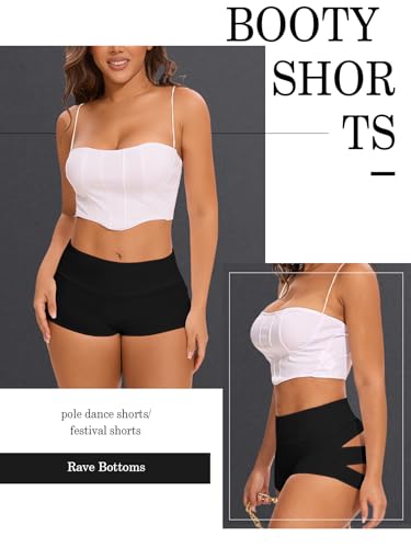 Cut Out Yoga Shorts Booty Butt Lifting Scrunch Shorts High Waisted Workout Gym Active Hot Pants4