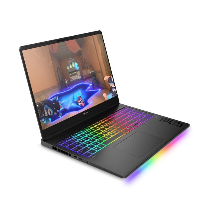 HP OMEN MAX 16-ak0003nl Copilot+ Laptop Gaming 16", AMD Ryzen AI 7 350, NVIDIA GeForce RTX 5070 Ti, 32 GB DDR5, SSD 1 TB, Display WQXGA 2560x1600, Windows 11 Home, Nero (Ricondizionato)