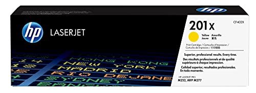 Toner jaune HP 201X haute capacité pour imprimante laser de bureau