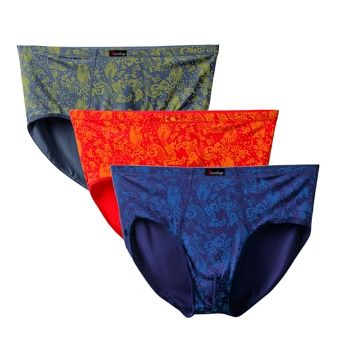 NEWTRASI Paquete de 3 calzoncillos tipo bóxer para hombre, pantalones interiores de gran tamaño, tallas XL-8XL, holgados, cómodos pantalones cortos modales, style8, 95