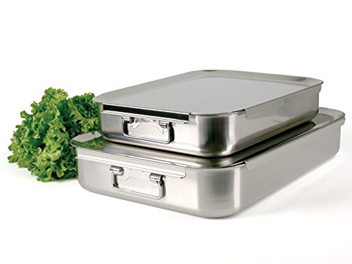 Pinti Inox PINTI Cookware Pan Stainless Steel Catering 60X40 Cookware And Kitchen Preparation, Stainless Steel