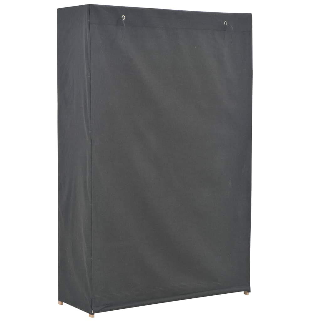 Gecheer Armadio in tessuto con 5 ripiani fissi, armadio da campeggio, armadio pieghevole in tessuto con asta appendiabiti, armadio in tessuto 110 x 40 x 170 cm (larghezza x profondità x altezza),