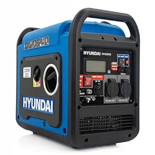 Hyundai 2200W / 2.2kW Portable Petrol Inverter Generator – Lightweight, Quiet & Fuel-Efficient Power Source with Pure Sine Wave Output for Camping, Caravans & Outdoor Use