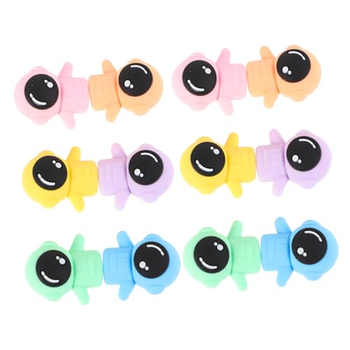 KONTONTY Cute School Supplies 12pcs Astronaut Erasers Space Themed Pencil Erasers Safe Material Perfect for Kids Party Favors