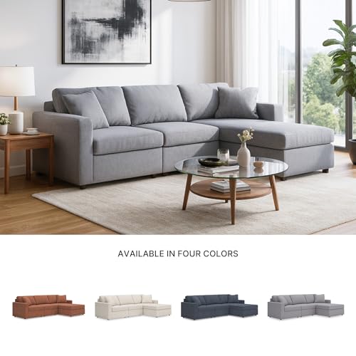 Image of Signature Design by Ashley 3-Piece Modular Sectional with Chaise, Gray