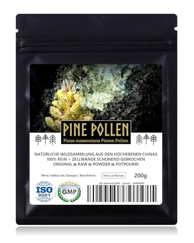 PINE POLLEN (polen de pino) - colección salvaje natural | calidad del original | 100% puro +...