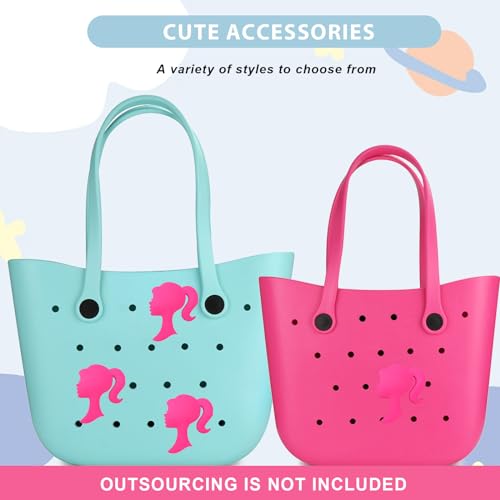 Image of Lckaey Rubber Beach Bag Accessories-PVC Rubber Totes organizer Sport Charms- for Purse Bogg Inserts