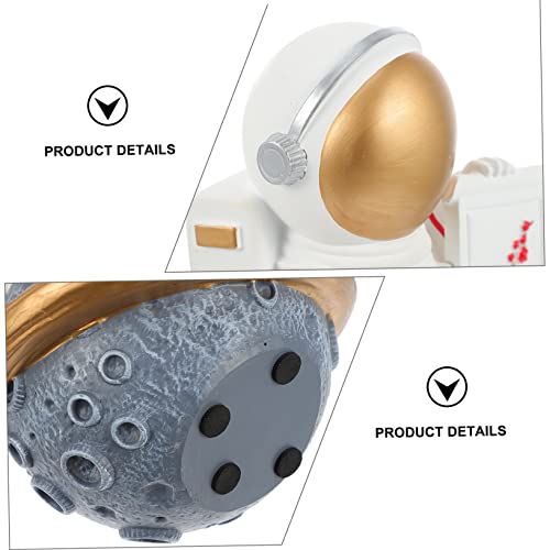 Veemoon 1Pc Astronaut Ornaments Work Desk Decor Ornament For Kids Sculptures Home Decor Astronaut Party Decorations Resin Astronaut Figures Outer Space Astronaut Figurine Statue Gift #TOP2