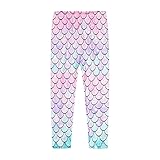 Mud Kingdom Little Girls Leggings Polyester Stretchy Fashion Spring Summer Mermaid Printing Size 7-8