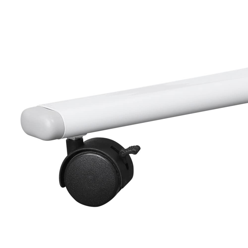 Vivol Cloison mobile, tableau blanc, 200 x 90 cm, double face et magnétique, blanc