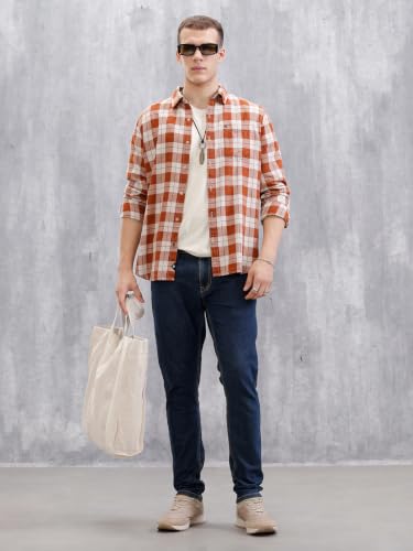 Image of WROGN Men's Cotton Stretch Jeans | Slim Tapered Fit