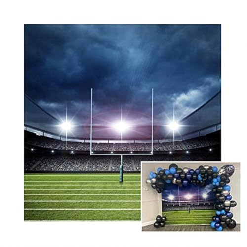 CSFOTO 8x8ft Football Stadium Rugby Photo Backdrop