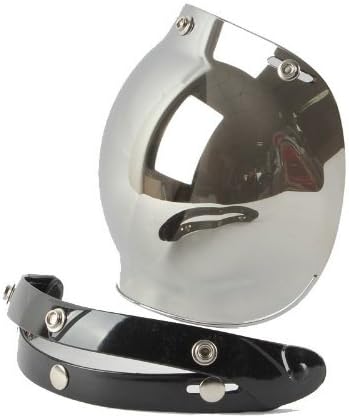 Vista 2 de Protector de burbuja para casco de motocicleta, con adaptador elevable para casco T50, Plateado