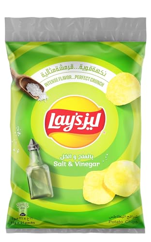 Lays Salt and Vinegar Potato Chips 11g x 21