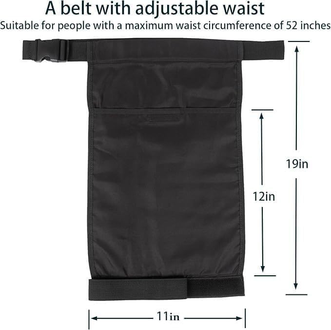 Catheter Leg Bag Holder with Adjustable Waist Belt,Portable Catheter Urine Collection Pouch Cover