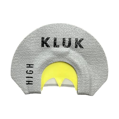 KLUK Custom Calls Chicken COOP Turkey Mouth Call – 3-Reed Diaphragm with Clear Front End & Raspy Back for Realistic Calling (High Stretch)