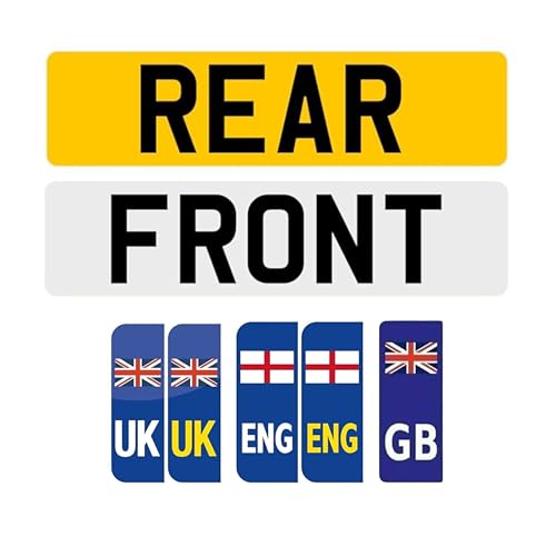 Number Plates | Front/Rear/Pair/EV/UK/ENG/WALES/SCO Badges -