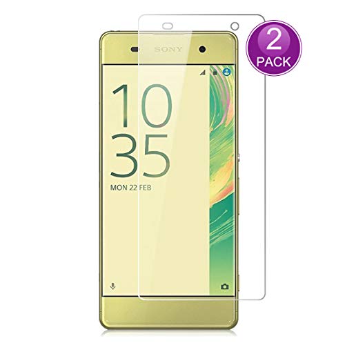 E-Hamii [2 Pack] Protecteur d'écran pour Sony Xperia XA, 9H Verre trempé Protection, HD Protector Anti-Rayures et Anti-Empreintes Digitales (Note: Pas Couverture Complète)