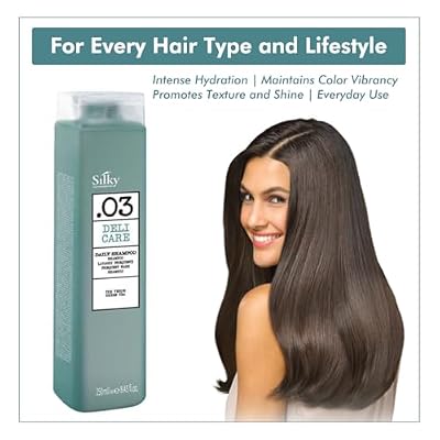 Hair Shampoo for Frequent Wash and UV Protection - Moisturizing Shampoo Enriched with Green Tea Extracts - Sulphate Free Shampoo for Dry Hair - 250ml / 8.45 fl.oz.