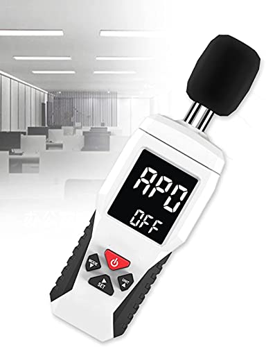 NKTJFUR DECIBEL METER LCD-backlit display, ruistester condensatormicrofoon 3 Geleidende lagen, geluidsmeterdetector voor…
