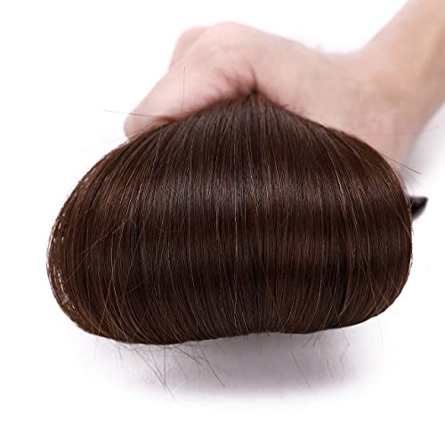 Silk-co Clip in Remy Hair Extensions 10inch 100% Real Human Hair One Piece 3/4 Half Head Natural 100% Remy Silky Soft Straight(40g - Image 4