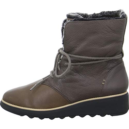 Clarks Sharon Pearl, Botines para Mujer, Gris (Taupe Leather), 40 EU