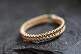  Ring Fingerring geflochten gewickelt Wikinger Schmuck Mittelalter nordisch keltisch Gold Silber robust Boho Hippie Schmuck