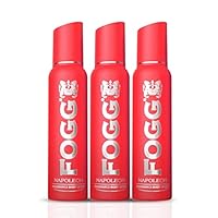 Fogg Napoleon Perfume Body Spray, Long Lasting No Gas Deodorant for Men, 150ml (Pack of 3)