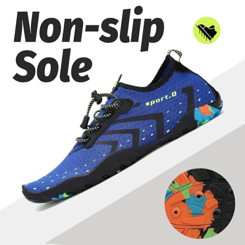 Image of SAGUARO Water Shoes for Women - Barefoot Quick-Dry Aqua Sock, Lightweight, Breathable for Swimming, Beach and Outdoor Activities Size 5.5-10.5