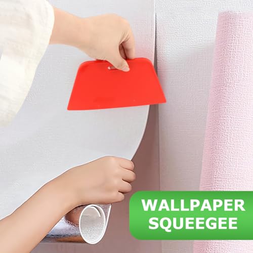Ninefox 22364126 Wallpaper Smoothing Tool Kit, Wallpaper Smoothing Brush, Seam Roller, Wallpaper Brush For Wallpaper Hanging, For Peel And Stick, Contact Paper, Vinyl, Window Film Application Kit thumb #2