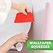 LOQJSS Wallpaper Smoothing Tool Kit,15 Pcs Smoother Tools Set,Wallpaper Smoothing Brush,Wallpaper Squeegee Seam Roller,Wallpaper Tools for Applying Peel and Stick Wallpaper