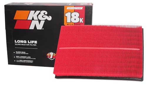 Filtre à air moteur K&N de rechange pour Toyota et Lexus compatible avec modèle KNA-2381