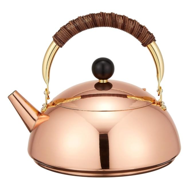 Amazon｜新光金属(Sinkoukinzoku) やかん 純銅 鎚目入りケトル 熱伝導