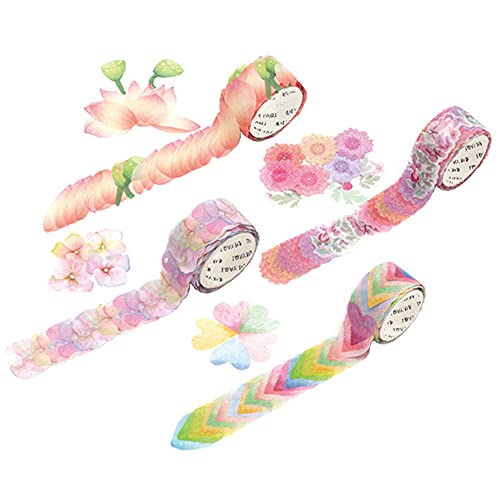 4 Pezzi Washi Tape Set Adesivi, Adesivi Washi Tape...