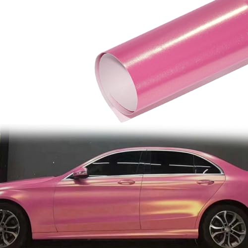 Film de wrapping rose mat pailleté Blueshyhall pour auto