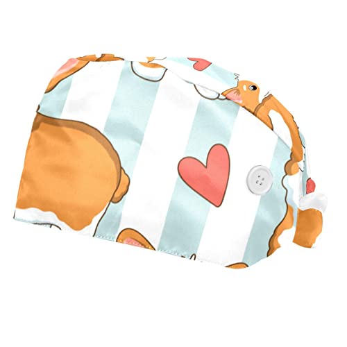 Casquette de travail corgi anti-transpiration et ajustable pour femme et homme