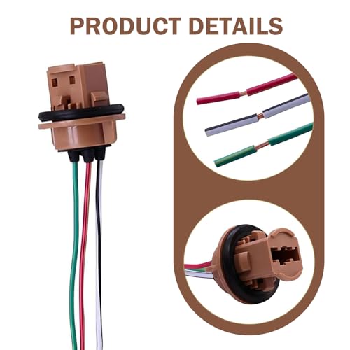 Adaptadores hembra para bombillas de freno 7443, 2 piezas miniatura 4