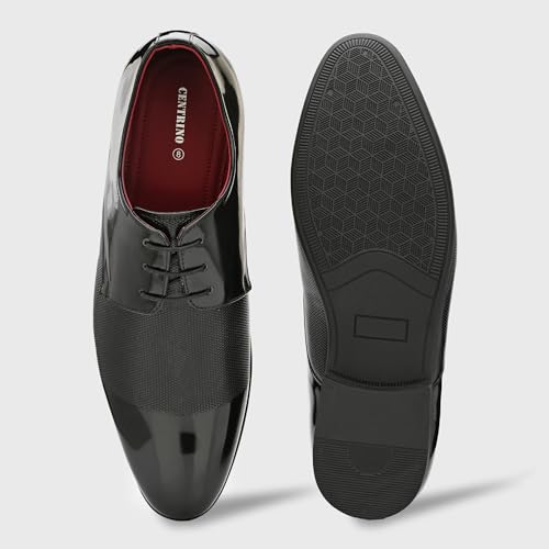 Image of Centrino Men's Formal Shoes |Premium Craftsmanship & Durable Build |Stylish & Elegant Design | Lace-Up Design with Cushioned Insole for Comfort |Craftsmanship for All-Day Elegance (9745)