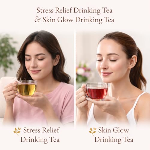 Image of Sancha Tea Boutique, Pristine Collection Gift Box, 25g x 2 Loose Leaf Herbal Teas, Caffeine-Free Herbal Tisane Assortment, Premium Luxury Tea Gift for Wellness & Gifting