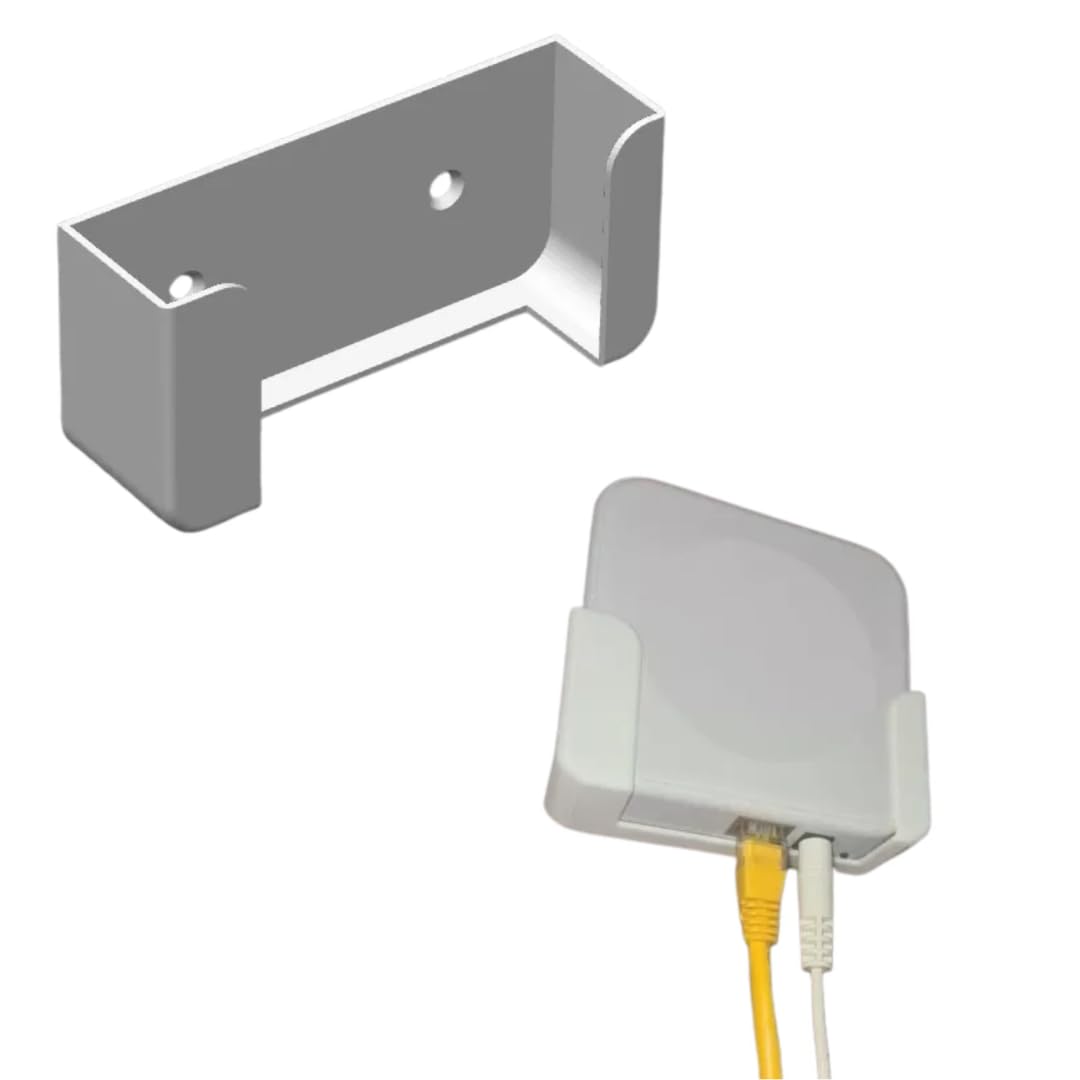 ETM 3D Prints Wall Mount Bracket, Compatible with Hive Hub 500, White