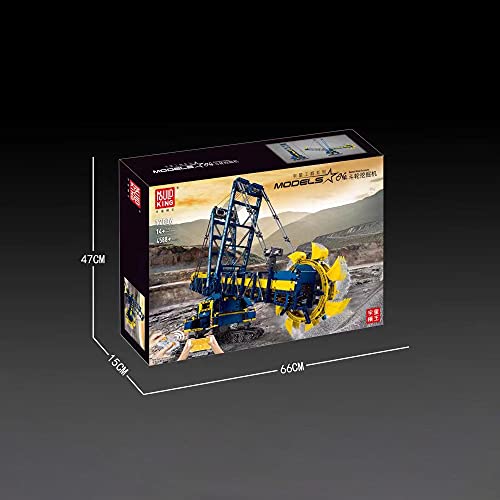 FanMei MISINI 17006 Schaufelradbagger, (Fernbedienung & APP-Steuerung R/C) Kleinpartikel-Puzzle-Bagger-Montage-Spielzeug… – Bild 8