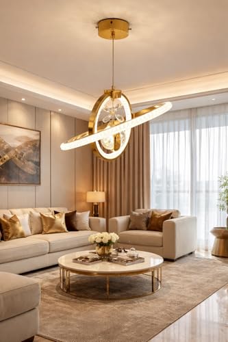Image of Modern 20041 LED Pendant Chandelier Light | Warm White Decorative Lighting Fixture Contemporary Hanging Lamp | Ideal for Dining Room,Living Room,Kitchen Island & Hall