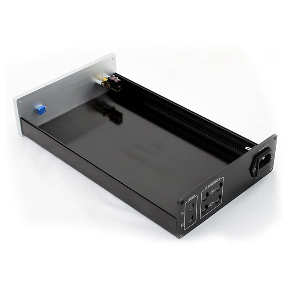 BoîTier D'Amplificateur, LM3886 Tout en Aluminium Châssis D'Amplificateur Bricolage BoîTier D'Amplificateur Audio avec Prise de Courant