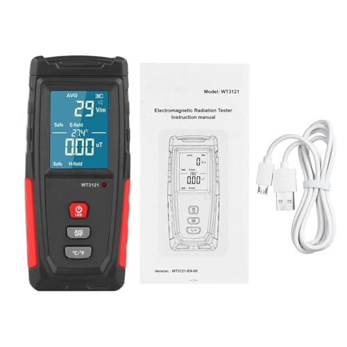 Medidor EMF portátil recargable con pantalla LCD miniatura 7