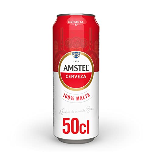 AMSTEL Cerveza Rubia Nacional Lata 50 cl