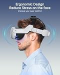 ZYBER Head Strap for Meta Quest 3S/Quest 3 Double Knob Adjustable Pressure Free Comfort Elite Strap Replacement for Oculus Quest 3S/3 Accessories VR Headstrap Fit for All Head Sizes