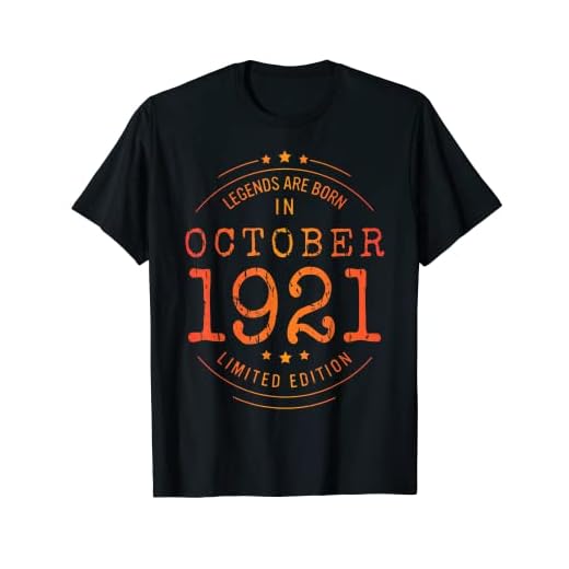 Cumpleaños Octubre 1921 Edición Limitada Regalo Used Vintage Camiseta