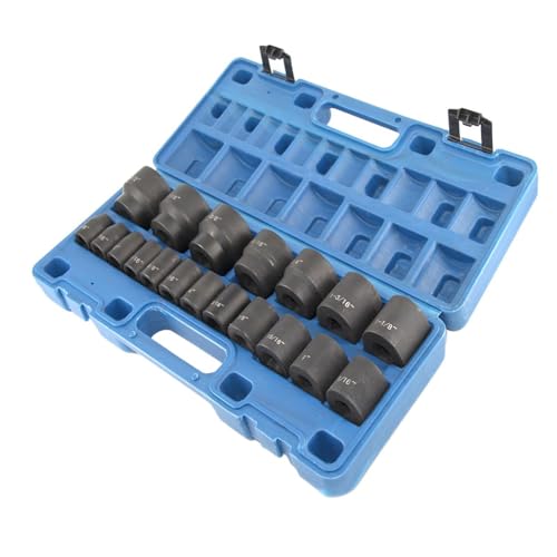 Coffret de douilles 1/2 acier robuste 19 pièces compact - 2