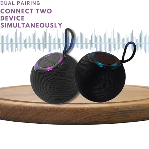 Image of Portable Bluetooth Speaker, HD Sound, Beat Synced RGB Lights, upto10Hrs Playtime, Multi-Playback Modes-BT5.3 /TF Card /Aux-in, IPX4 Water Resistant Speaker & Type-C Charging.